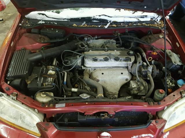 JHMCG5677YC021916 - 2000 HONDA ACCORD SE RED photo 7