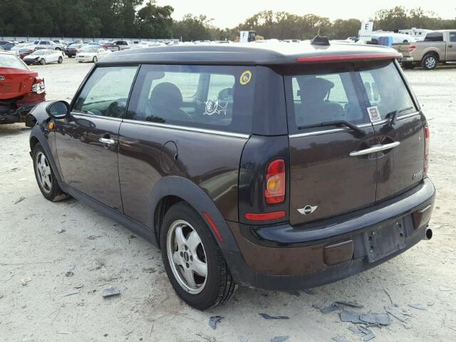 WMWML33579TX33897 - 2009 MINI COOPER CLU BROWN photo 3