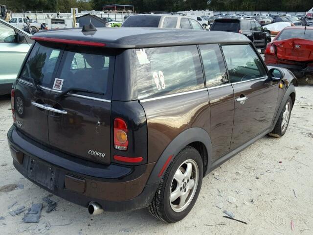 WMWML33579TX33897 - 2009 MINI COOPER CLU BROWN photo 4