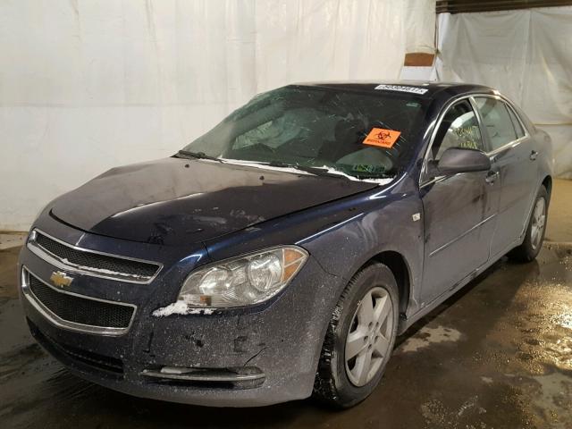 1G1ZG57B084301646 - 2008 CHEVROLET MALIBU LS BLUE photo 2