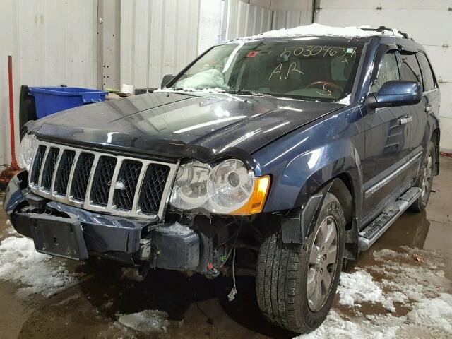 1J8HR68TX9C507227 - 2009 JEEP GRAND CHER BLUE photo 2