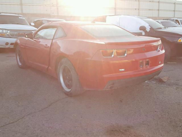 2G1FA1E37C9127220 - 2012 CHEVROLET CAMARO LS RED photo 3