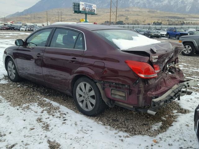 4T1BK36B45U036993 - 2005 TOYOTA AVALON XL BURGUNDY photo 3