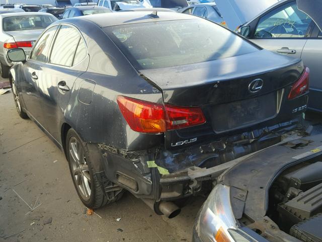 JTHBK262085053365 - 2008 LEXUS IS 250 GRAY photo 3