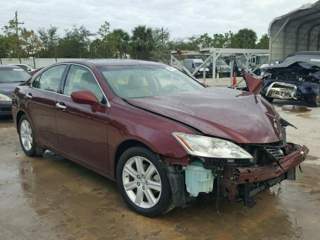 JTHBJ46G782170825 - 2008 LEXUS ES 350 BURGUNDY photo 1