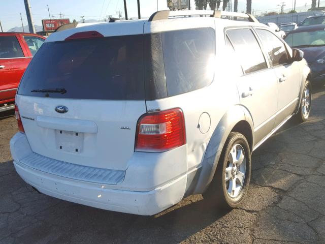 1FMZK02187GA00591 - 2007 FORD FREESTYLE WHITE photo 4