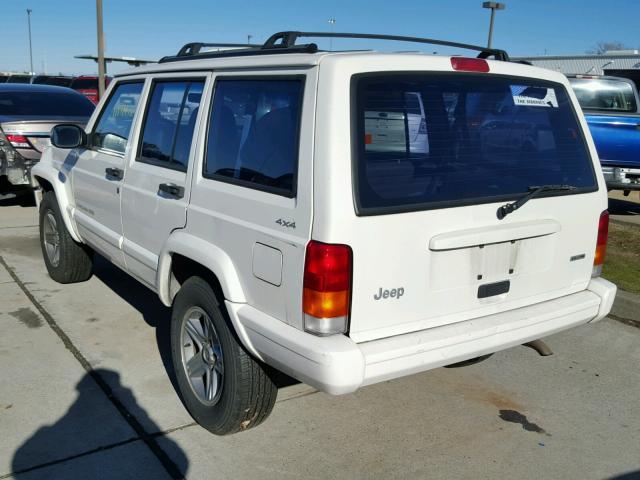 1J4FF58S6YL269572 - 2000 JEEP CHEROKEE C WHITE photo 3