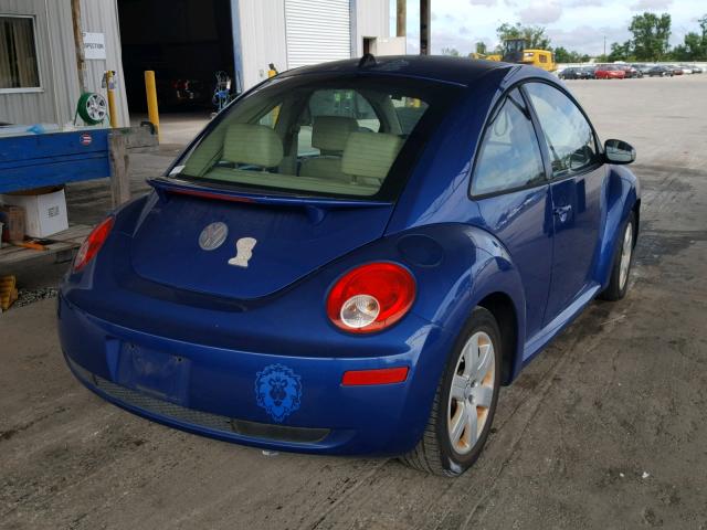 3VWRW31C97M504096 - 2007 VOLKSWAGEN NEW BEETLE 蓝色 照片 4