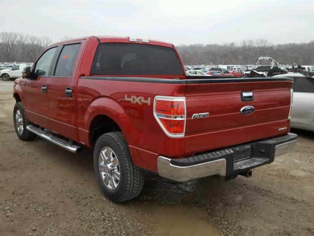 1FTFW1EF1BFA41586 - 2011 FORD F150 SUPER RED photo 3