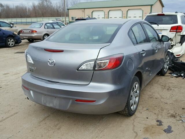 JM1BL1TF7D1729716 - 2013 MAZDA 3 I SILVER photo 4