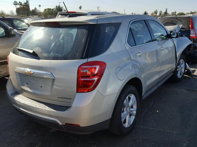 2GNALBEK9G1187200 - 2016 CHEVROLET EQUINOX LS TAN photo 4