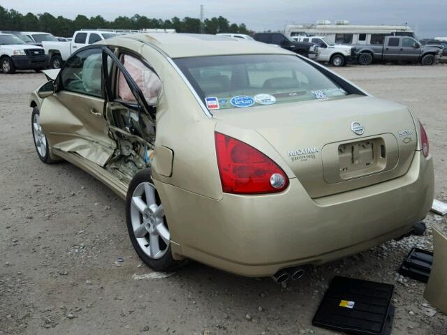 1N4BA41E94C882335 - 2004 NISSAN MAXIMA SE GOLD photo 3