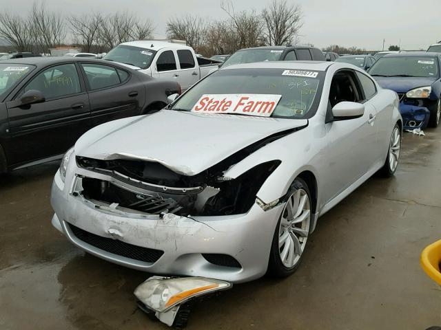 JNKCV64E88M109381 - 2008 INFINITI G37 BASE SILVER photo 2