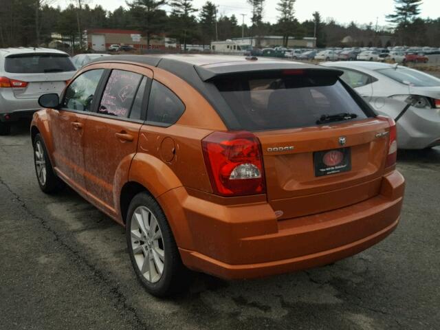 1B3CB5HA8BD182982 - 2011 DODGE CALIBER HE ORANGE photo 3