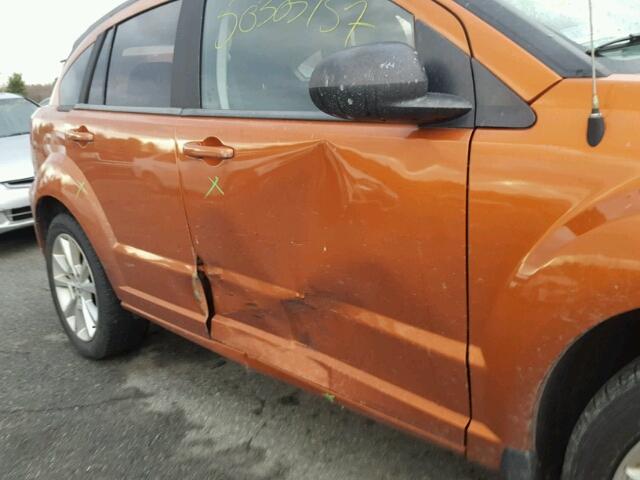 1B3CB5HA8BD182982 - 2011 DODGE CALIBER HE ORANGE photo 9