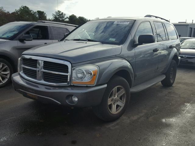 1D4HB48N55F557062 - 2005 DODGE DURANGO SL GRAY photo 2