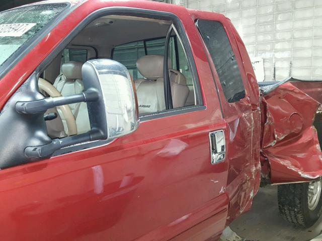 1FTNX21P33EB48112 - 2003 FORD F250 SUPER RED photo 10