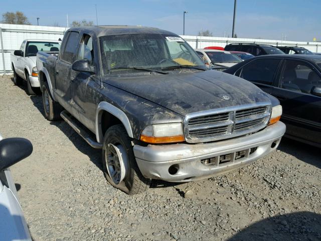 1D7HG48NX3S223618 - 2003 DODGE DAKOTA QUA GRAY photo 1