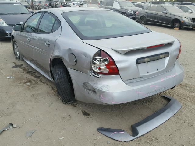 2G2WP552481104749 - 2008 PONTIAC GRAND PRIX SILVER photo 3