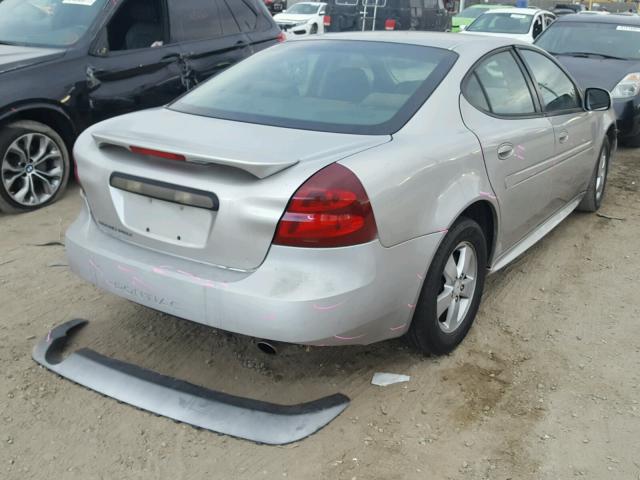 2G2WP552481104749 - 2008 PONTIAC GRAND PRIX ვერცხლისფერი ფოტო 4