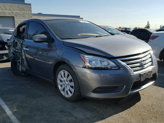 3N1AB7AP4FY320667 - 2015 NISSAN SENTRA S GRAY photo 1