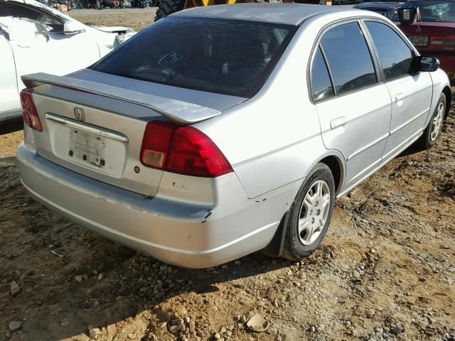 2HGES16562H505131 - 2002 HONDA CIVIC LX SILVER photo 4