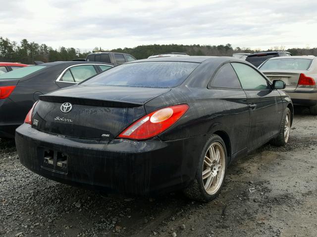 4T1CE38P75U506616 - 2005 TOYOTA CAMRY SOLA BLACK photo 4