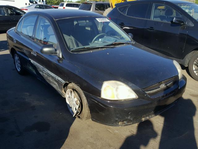 KNADC125156400447 - 2005 KIA RIO BLACK photo 1