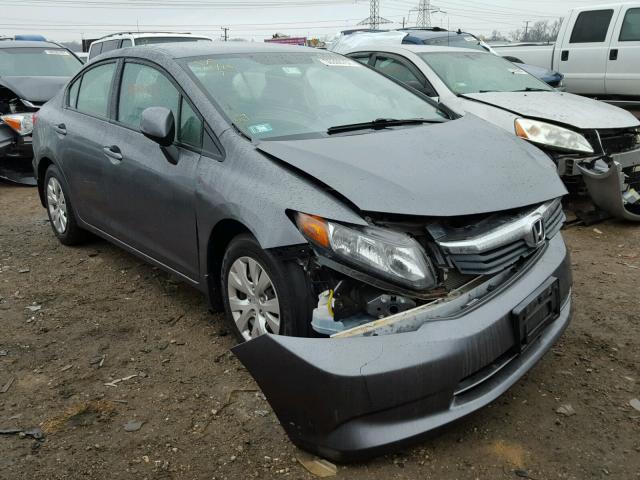 19XFB2F55CE050844 - 2012 HONDA CIVIC LX GRAY photo 1