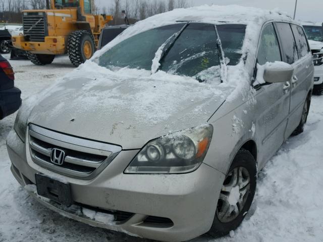 5FNRL38777B440729 - 2007 HONDA ODYSSEY EX GRAY photo 2