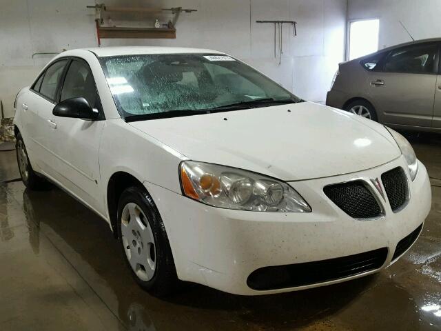 1G2ZF58B574252875 - 2007 PONTIAC G6 VALUE L WHITE photo 1