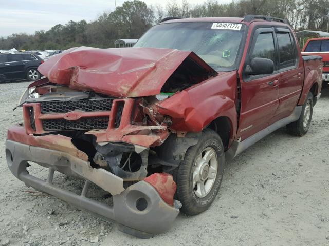 1FMZU67EX1UB75376 - 2001 FORD EXPLORER S MAROON photo 2