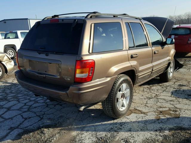 1J4GW58N41C529665 - 2001 JEEP GRAND CHER BROWN photo 4