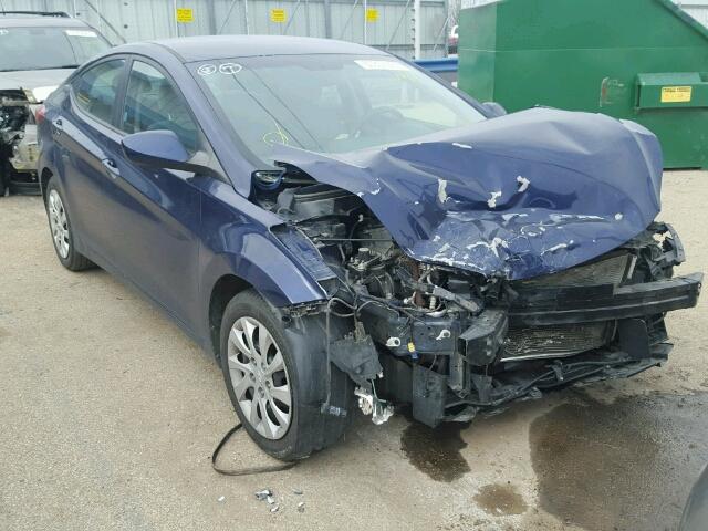 5NPDH4AE7BH026693 - 2011 HYUNDAI ELANTRA GL BLUE photo 1