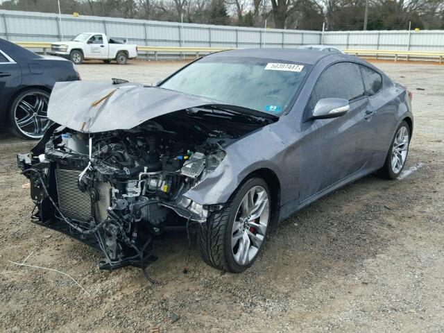 KMHHU6KJ8FU124918 - 2015 HYUNDAI GENESIS CO GRAY photo 2