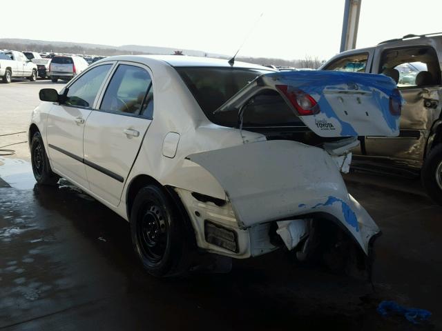 1NXBR32E95Z531976 - 2005 TOYOTA COROLLA CE WHITE photo 3