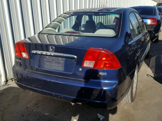 JHMES267X2S001419 - 2002 HONDA CIVIC EX Mavi foto 4