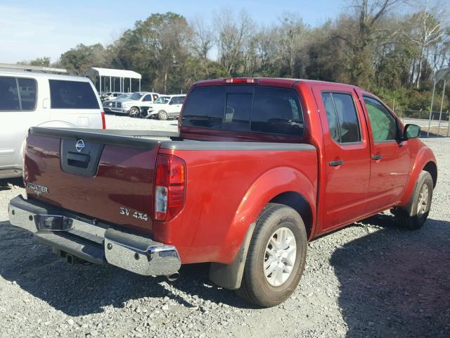 1N6AD0EV1HN775495 - 2017 NISSAN FRONTIER S RED photo 4