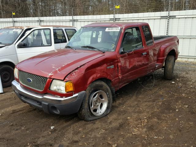 1FTZR15E91PB74231 - 2001 FORD RANGER SUP RED photo 2