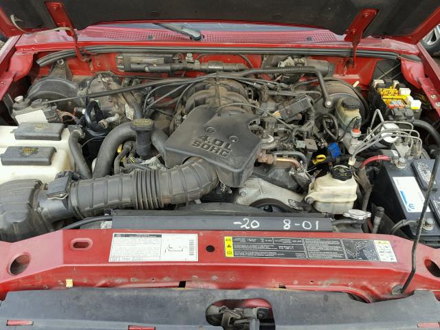 1FTZR15E91PB74231 - 2001 FORD RANGER SUP RED photo 7