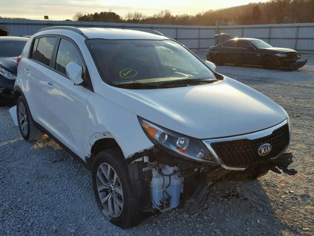 KNDPB3AC8E7642208 - 2014 KIA SPORTAGE B WHITE photo 1