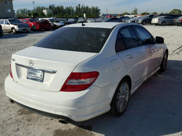 WDDGF54X49R071704 - 2009 MERCEDES-BENZ C 300 WHITE photo 4