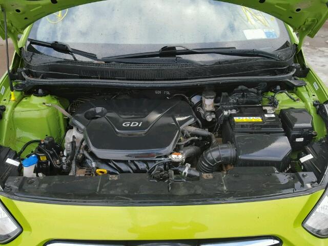 KMHCT5AE9EU186225 - 2014 HYUNDAI ACCENT GLS GREEN photo 7