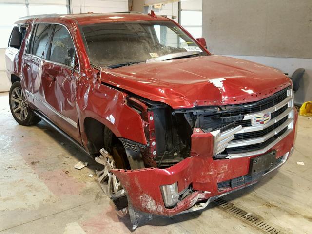 1GYS4TKJ4FR522066 - 2015 CADILLAC ESCALADE E RED photo 1