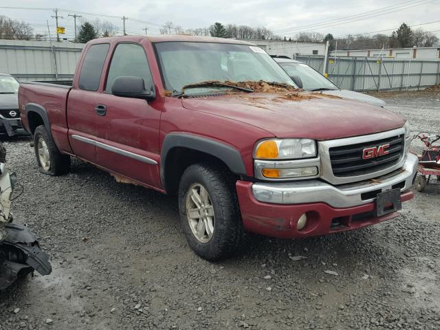 2GTEK19BX51182134 - 2005 GMC NEW SIERRA RED photo 1