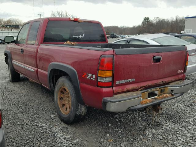 2GTEK19BX51182134 - 2005 GMC NEW SIERRA RED photo 3