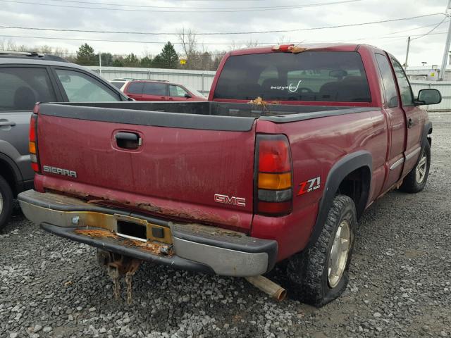 2GTEK19BX51182134 - 2005 GMC NEW SIERRA RED photo 4