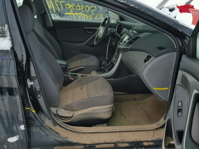 KMHDH4AE9EU096458 - 2014 HYUNDAI ELANTRA SE BLACK photo 5