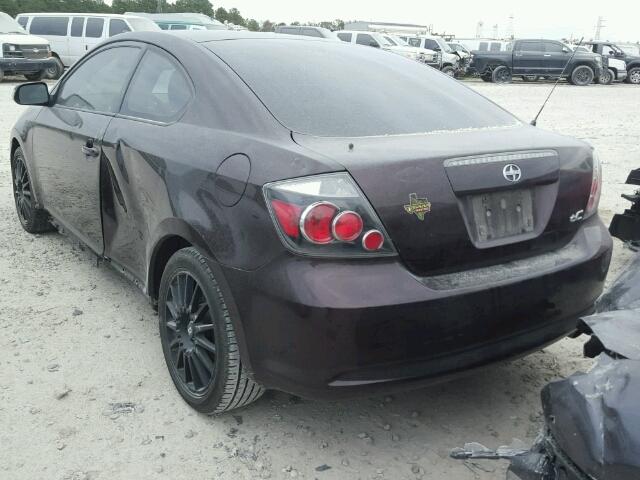 JTKDE167780238137 - 2008 TOYOTA SCION TC PURPLE photo 3