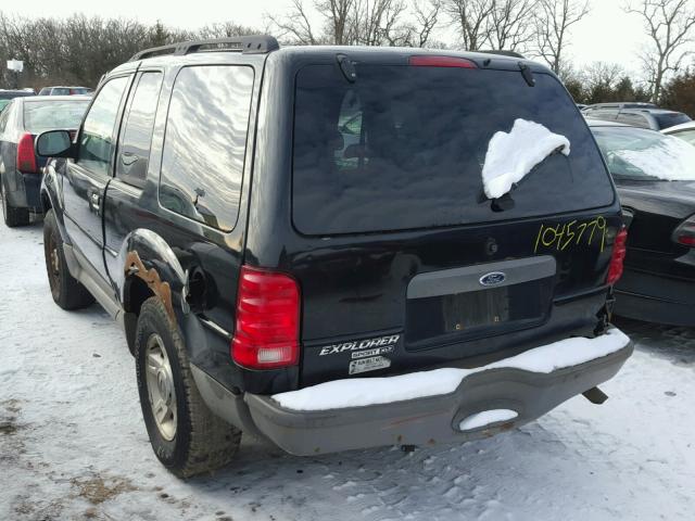 1FMZU70E83UA12762 - 2003 FORD EXPLORER S BLACK photo 3